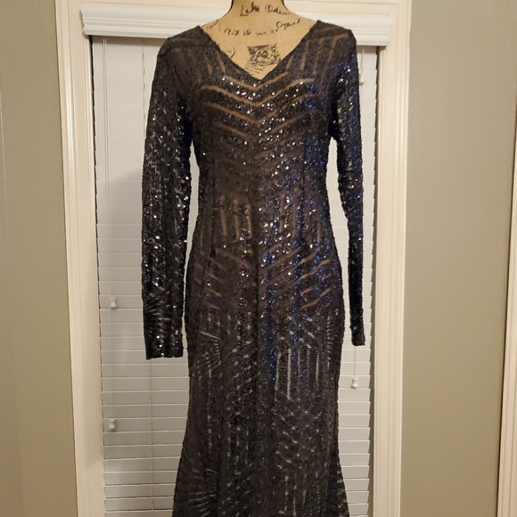 Sequince Black Cocktail Dress - Picture 1 of 7